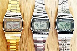 Image result for Vintage Seiko World Time Digital Watch