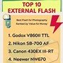 Image result for External Flash for Samsung NX10 Camera