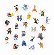 Image result for Cartoon Characters Sticker Designs