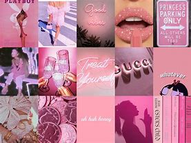 Image result for Collage Art Pink