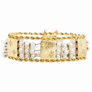 Image result for Five Pearl Bracelelt Gold and Tourquoise