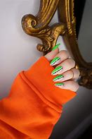 Image result for Lime Green and Pink Nail Art