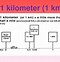 Image result for Example of Kilometer Objects