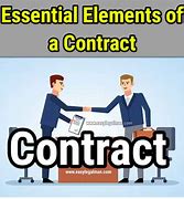 Image result for Elements for a Contract