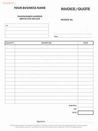 Image result for Free Fill in Blank Printable Invoice