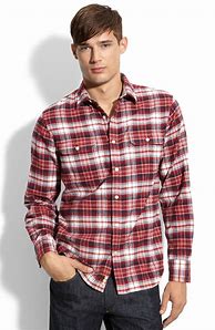 Image result for Red Plaid Flannel Shirt