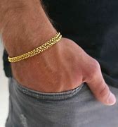 Image result for 18 Carat Gold Bracelet for Men Made in India