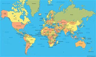 Image result for Printable World Map with Country Names PDF