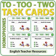 Image result for To Too Two Activities