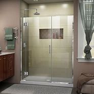 Image result for Hinged Glass Shower Doors Frameless