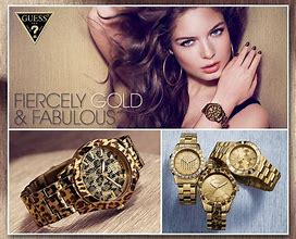 Image result for Guess Gold and Diamond Watch
