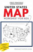 Image result for Printable US Map for Kindergarten