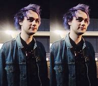 Image result for Michael Clifford Purple Hair