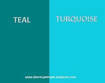 Image result for Teal versus Turquoise