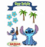 Image result for Stitch Happy Birthday Cake Topper