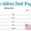 Image result for Printable Address and Phone