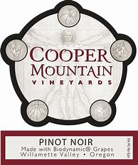 Image result for Cooper Mountain Pinot Noir Mountain Terroir