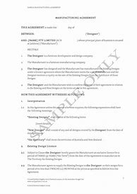 Image result for Manufacturing Contract Sample Letter