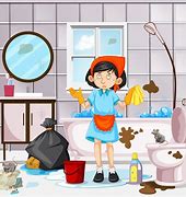 Image result for Messy Bathroom Cartoon