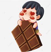 Image result for Boy Eating Chocolate Cartoon