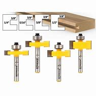 Image result for Router Bit Slot Cutting Profile Chart