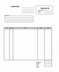 Image result for Lawn Service Invoice Template