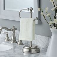Image result for Bathroom Countertop Hand Towel Holder