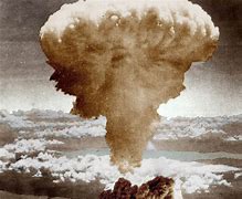 Image result for New Hieroglyph Dropping Atomc Bomb Mushroom Cloud