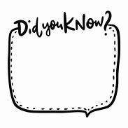 Image result for Did You Know Sign