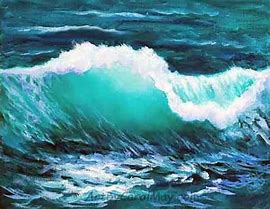 Image result for Crashing Waves Painting