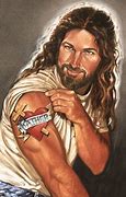 Image result for Buff Jesus Art Board Print