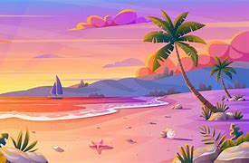Image result for Pink Beach Background Animated