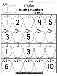 Image result for Apple Math Worksheets