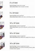 Image result for Portable Storage Unit Size Chart