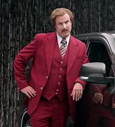 Image result for Ron Burgundy Gray Suit