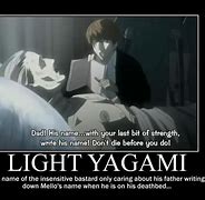 Image result for Light Death Note Meme