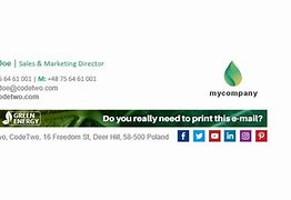 Image result for Green Building Email Signature with Logo