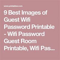 Image result for free print guests wi fi sign