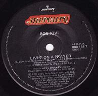 Image result for Bon Jovi Vinyl with Lyrics Living N a Prayer