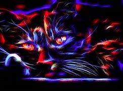 Image result for Neon Cat Background