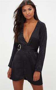 Image result for Belted Button Down Long Sleeve Shirt Dress