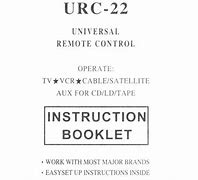 Image result for URC Remote Control Manual