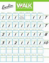 Image result for Walking Challenge Calendar Printable
