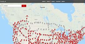 Image result for Canada Tesla Superchargers