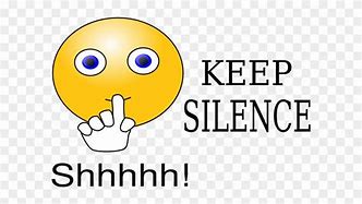 Image result for Silence Please Clip Art