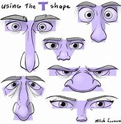Image result for Cartoon Characters Nose and Eyes