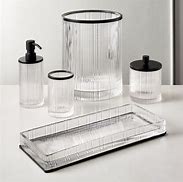 Image result for Finton Mercury Glass Bathroom Accessories