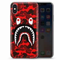 Image result for Red BAPE Shark Phone Case iPhone