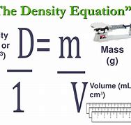 Image result for Formula for Density Mass and Volume