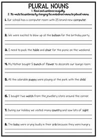 Image result for English Grammar Worksheets Grade 6